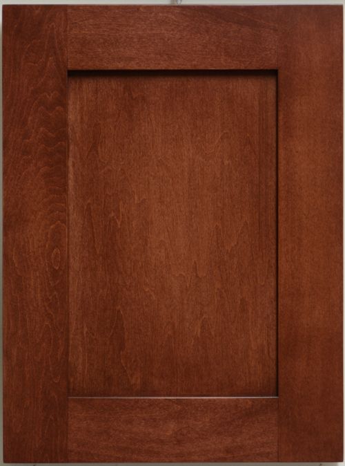 picture of door stained in Regency Mahogany